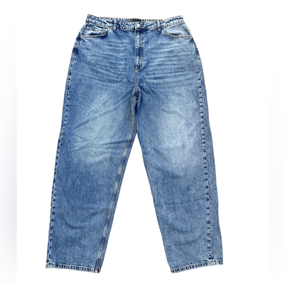 ASOS Design • Women’s Premium Hemp Blend Super Slouchy Mid Blue Mom Jeans NWOT - Picture 6 of 11